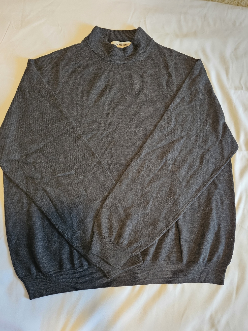Pronto Uomo Dark Charcoal Turtleneck Sweater